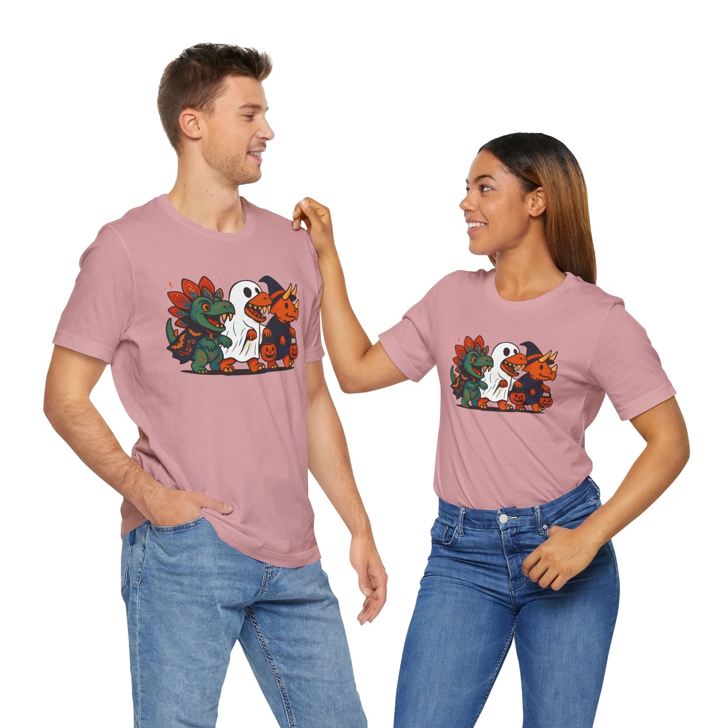 Halloween Dino Squad T-Shirt – Funny Trick-or-Treat Dinosaur Tee