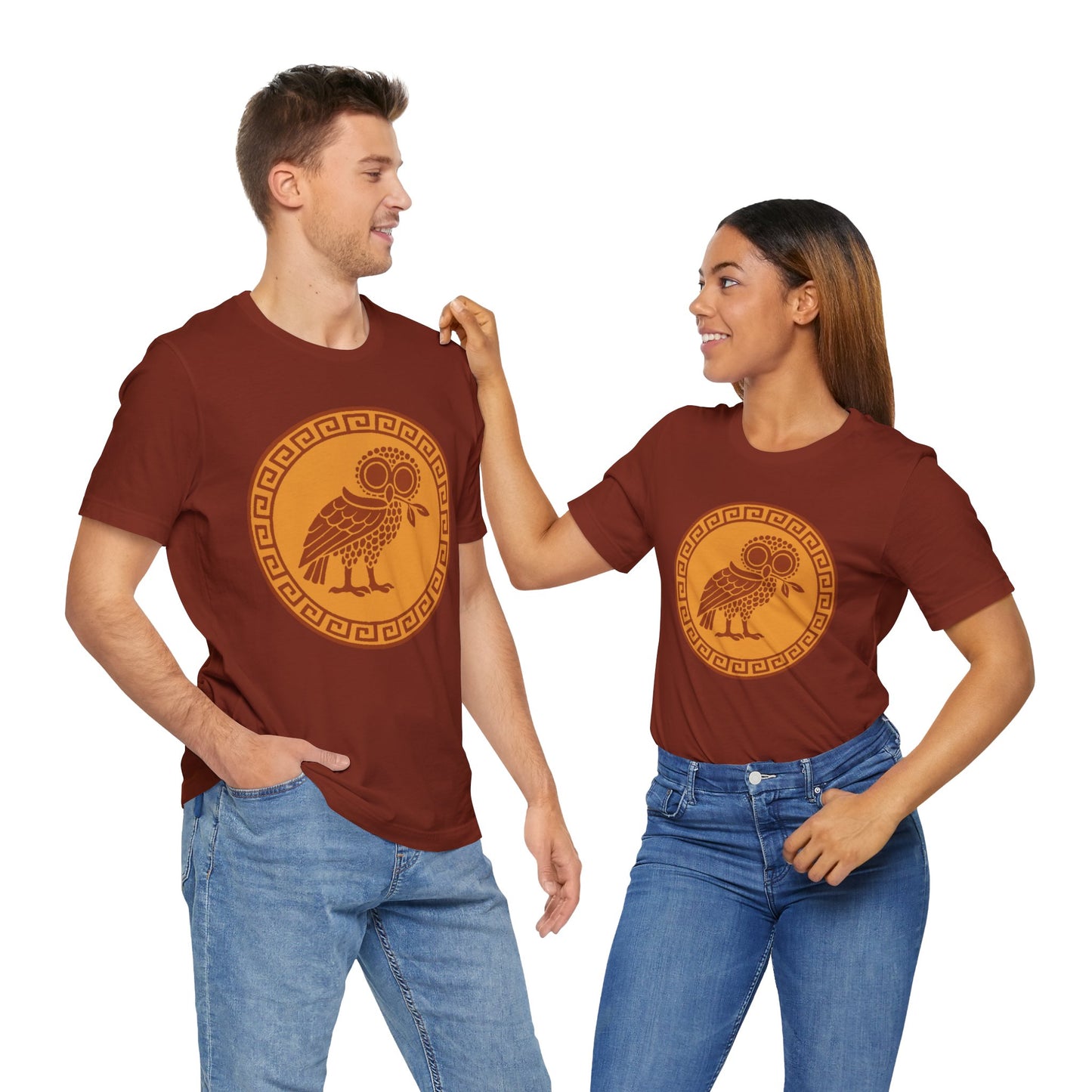 Athena’s Owl T-Shirt – Greek Mythology Bird Tee