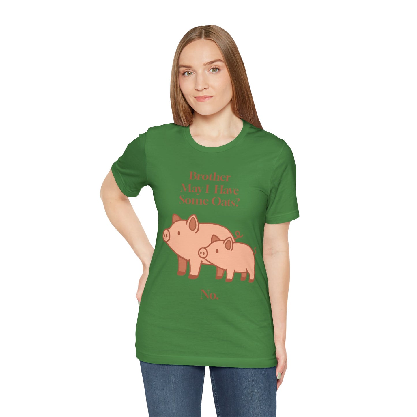 Brother May I Have Some Oats T-Shirt – Funny Viral Pig Meme Tee