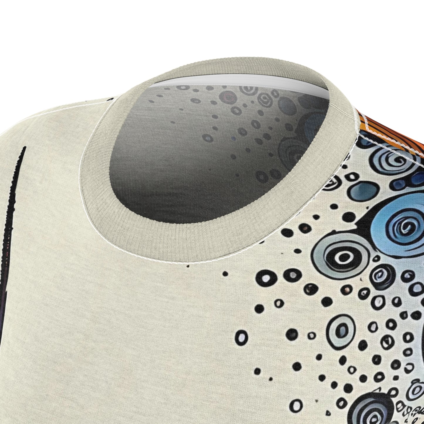 Spiral Hummingbird T-Shirt – Abstract All-Over Nature Art Tee