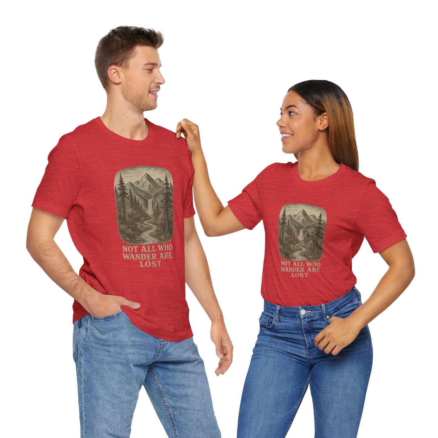 Not All Who Wander Are Lost T-Shirt – Tolkien Travel Tee for Nature Lovers