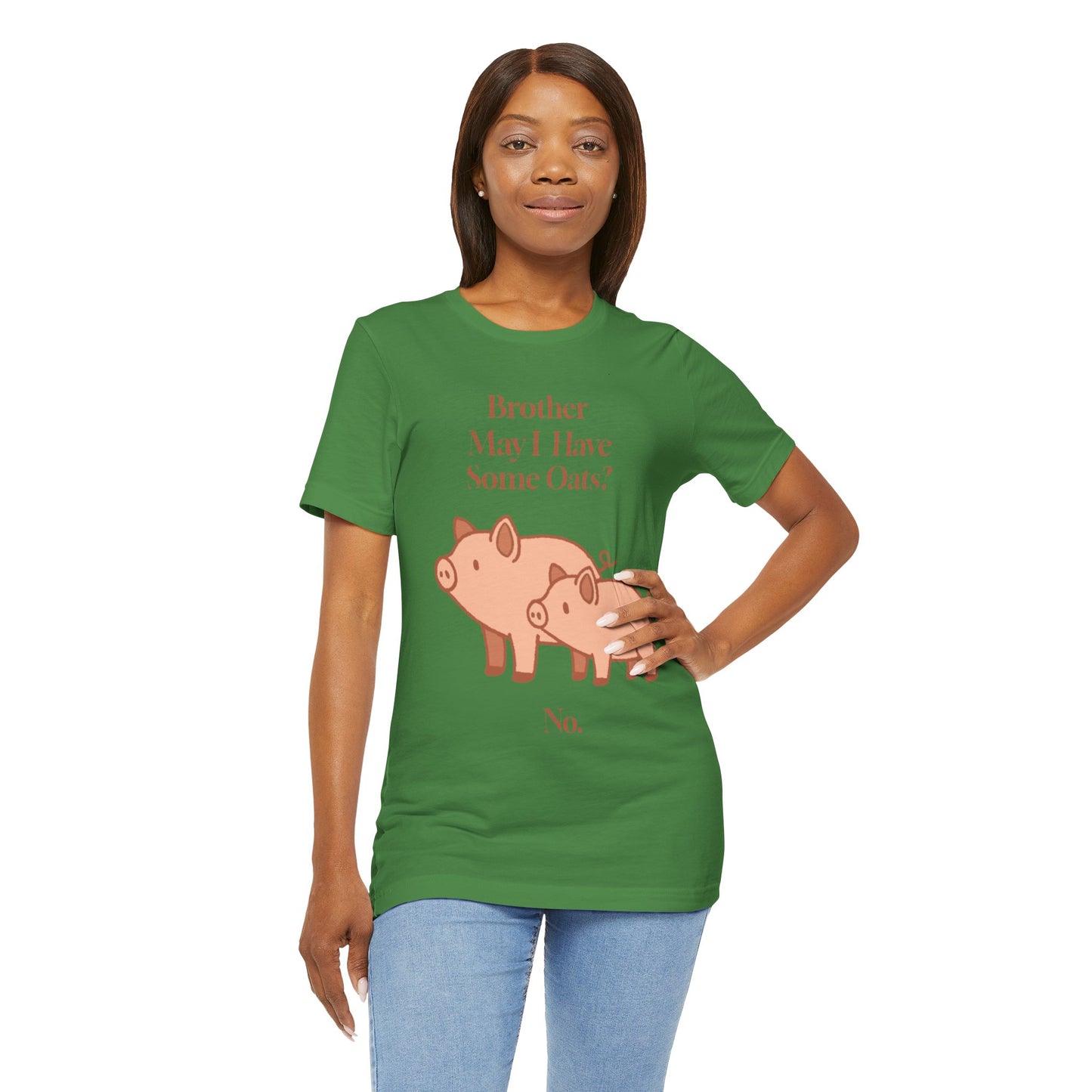 Brother May I Have Some Oats T-Shirt – Funny Viral Pig Meme Tee