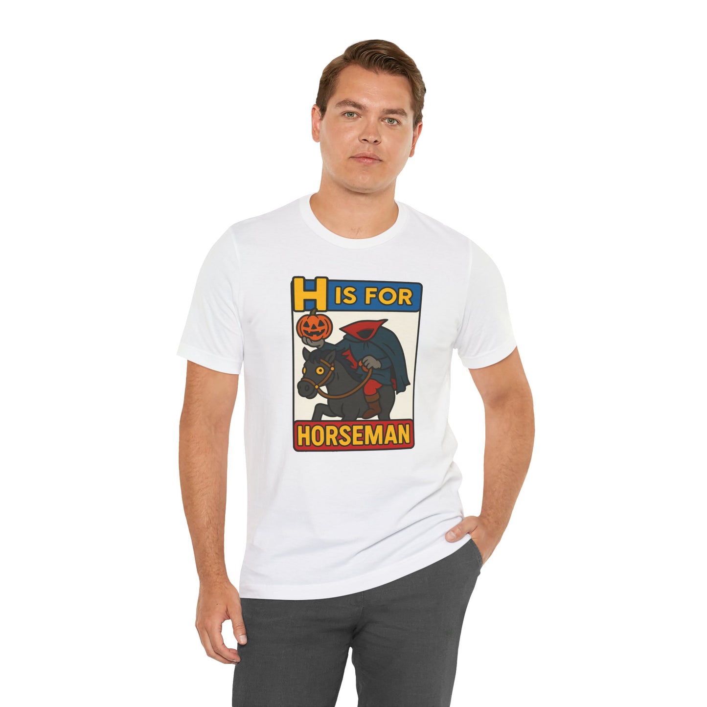 H Is for Horseman Shirt – Headless Horseman Halloween Tee