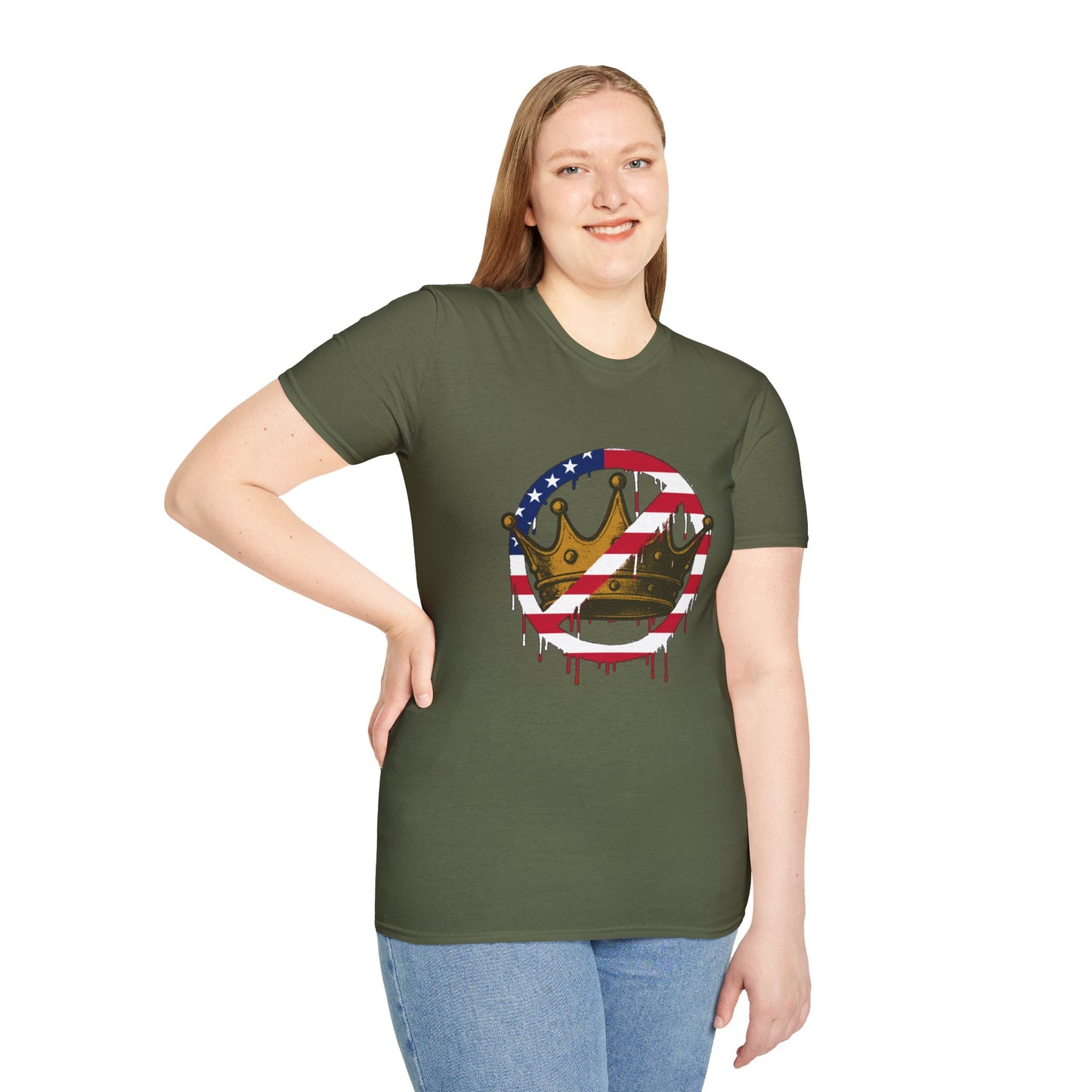 No Kings Protest T-Shirt – Anti-Authoritarian Democracy Graphic Tee