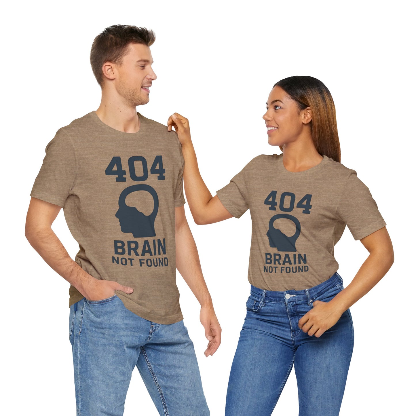 404 Brain Not Found T-Shirt – Techie Humor for Nerds & Geeks