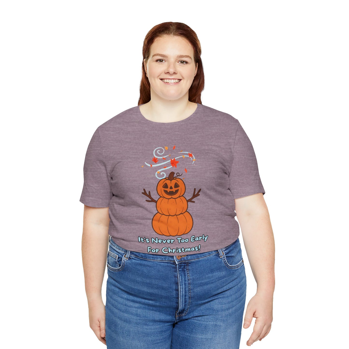 Pumpkin Snowman Shirt – Funny Halloween Christmas Mashup Tee