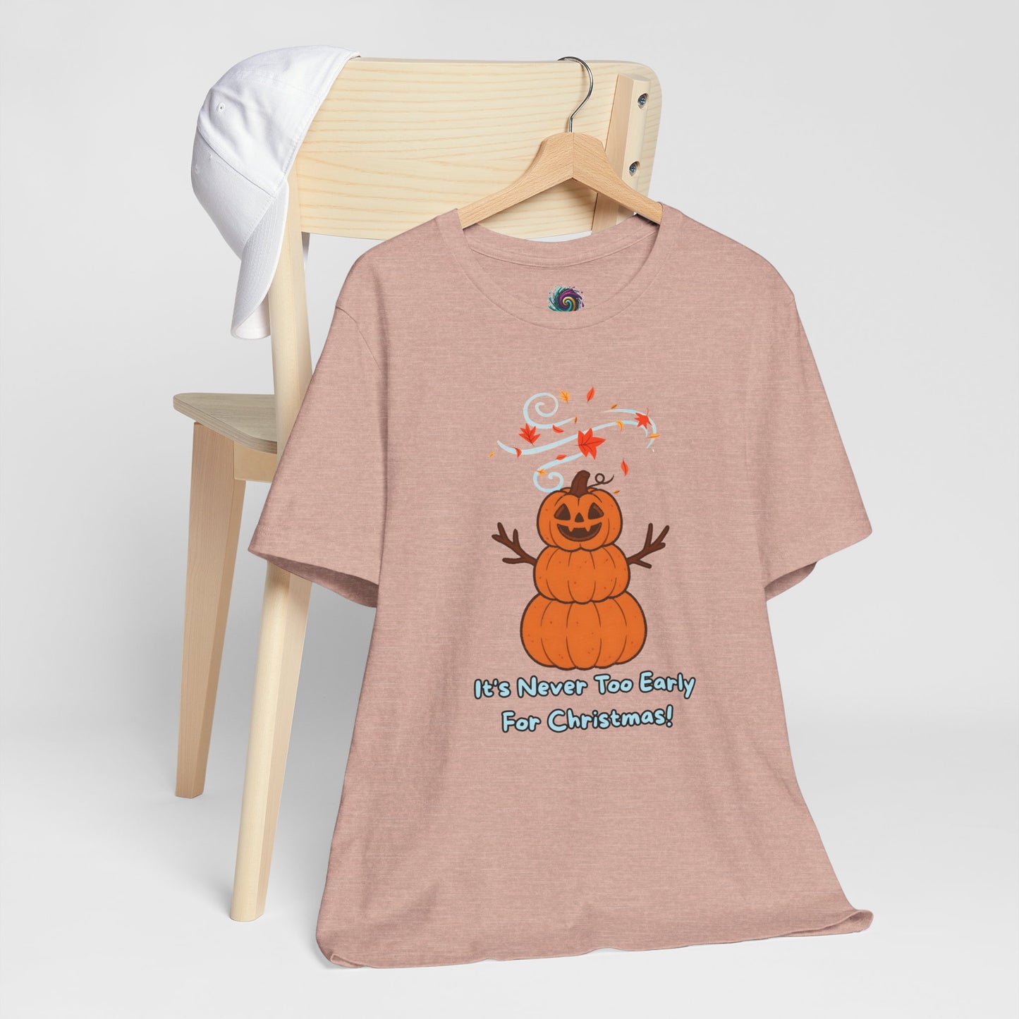 Pumpkin Snowman Shirt – Funny Halloween Christmas Mashup Tee