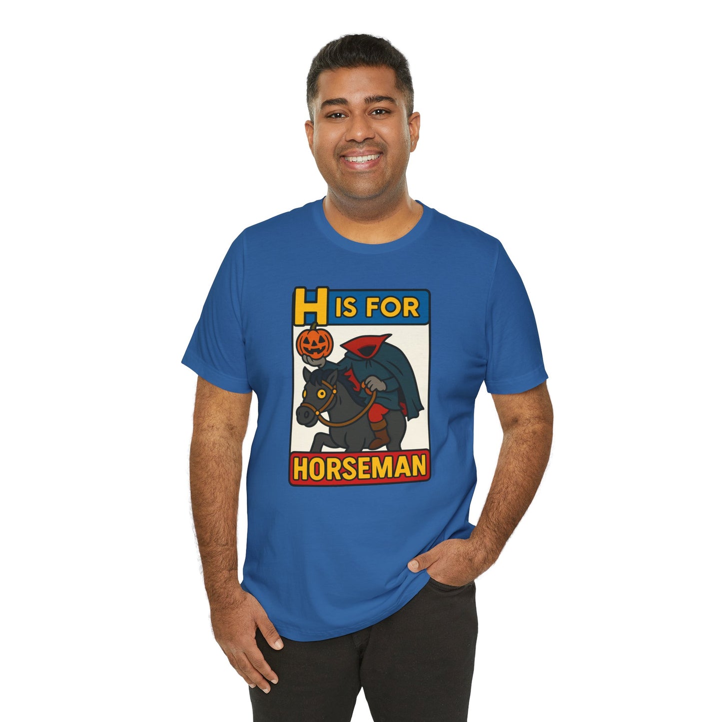 H Is for Horseman Shirt – Headless Horseman Halloween Tee