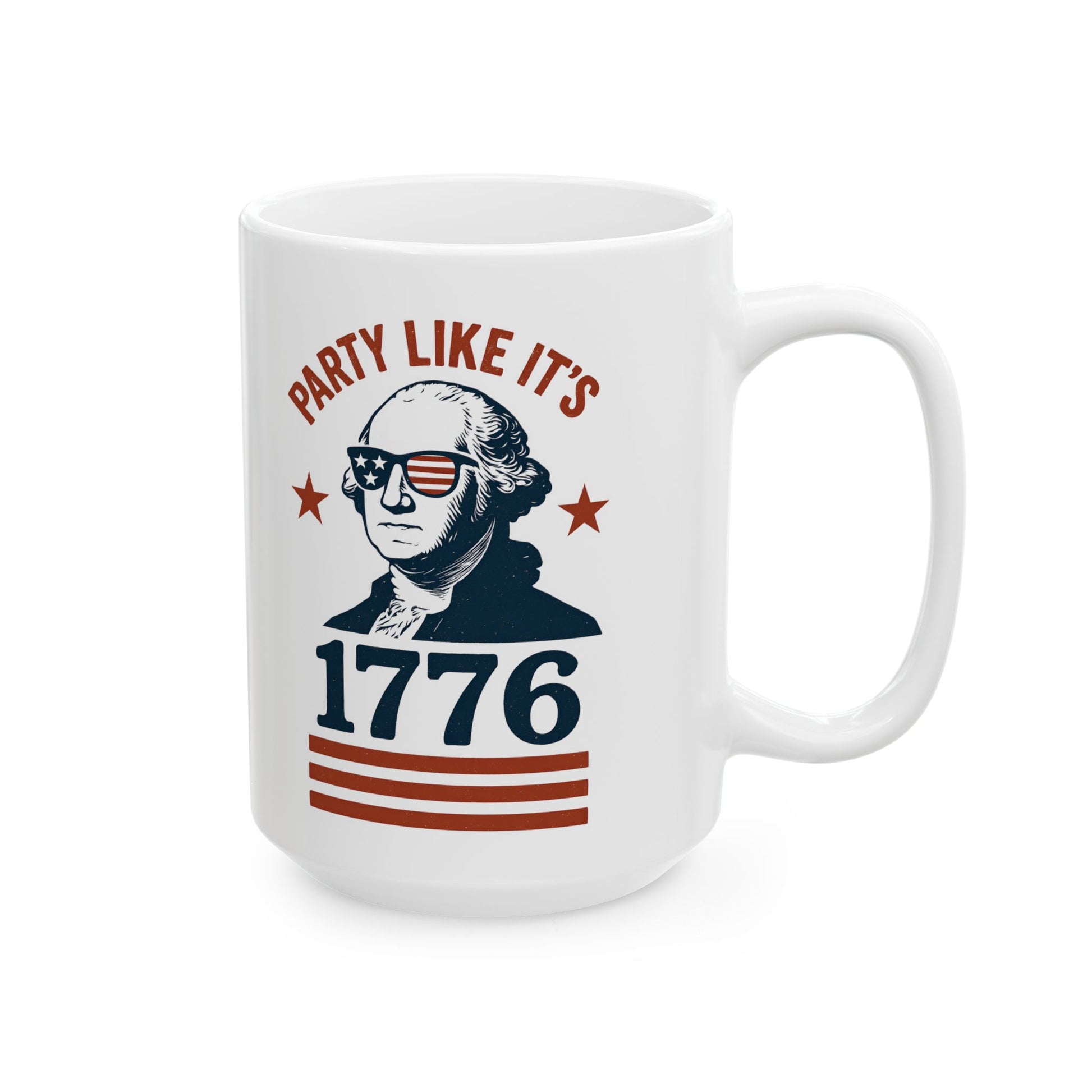 Founding Father Fun Mug – Patriotic Coffee Cup with Retro Vibes 11oz & 15oz - WhimSpin - https://whimspin.com