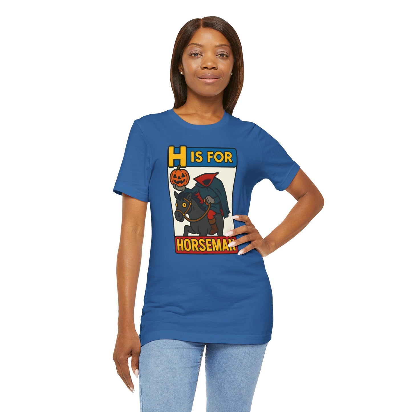 H Is for Horseman Shirt – Headless Horseman Halloween Tee