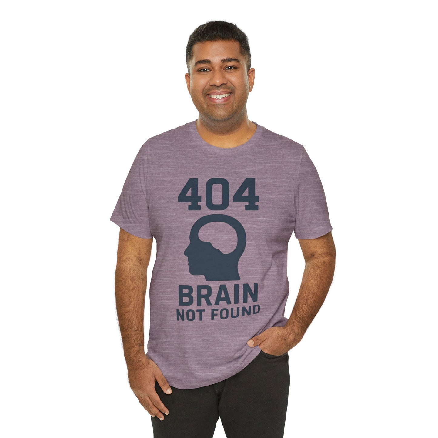 404 Brain Not Found T-Shirt – Techie Humor for Nerds & Geeks