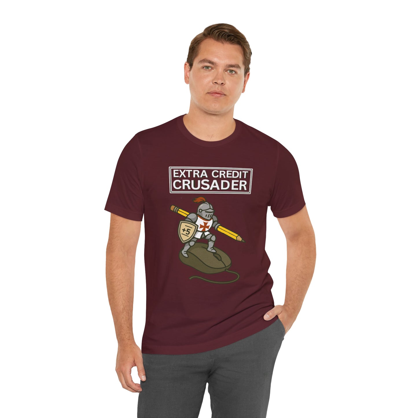Extra Credit Crusader T-Shirt – Funny Back-to-School Teacher Tee
