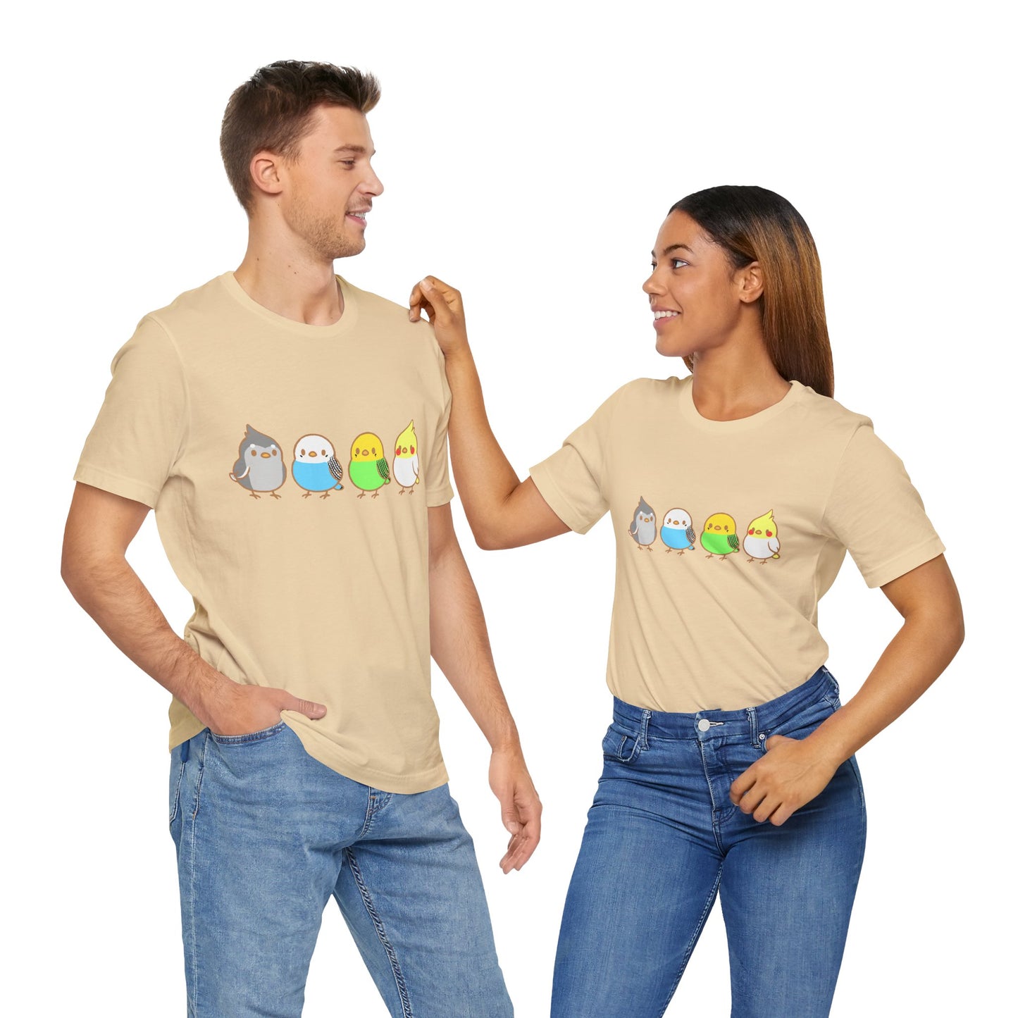 Chirpy Flock Bird T-Shirt – Cute Tee for Animal Lovers - WhimSpin - https://whimspin.com