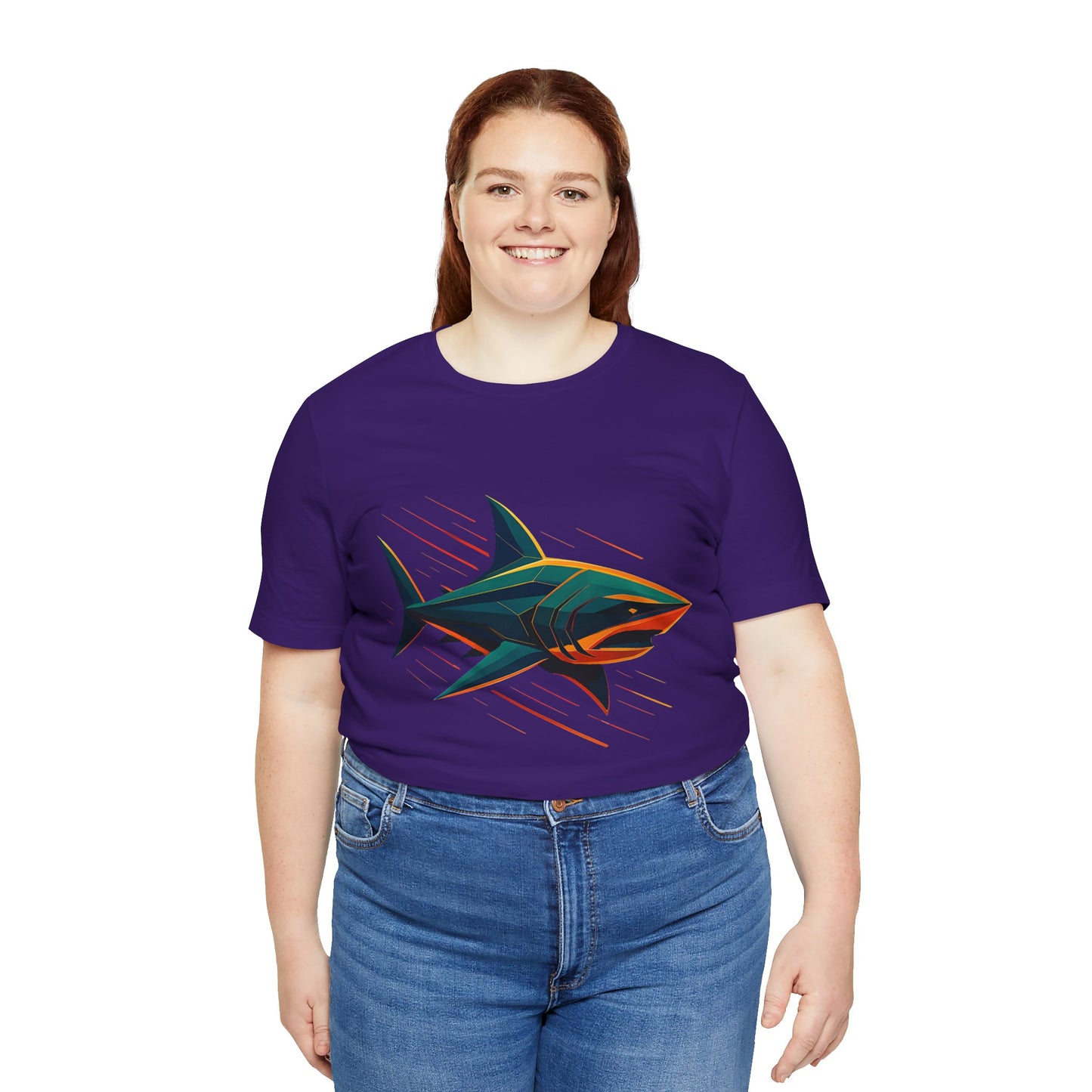 Electric Apex Shark T-Shirt – Bold Ocean Graphic Tee - WhimSpin - https://whimspin.com