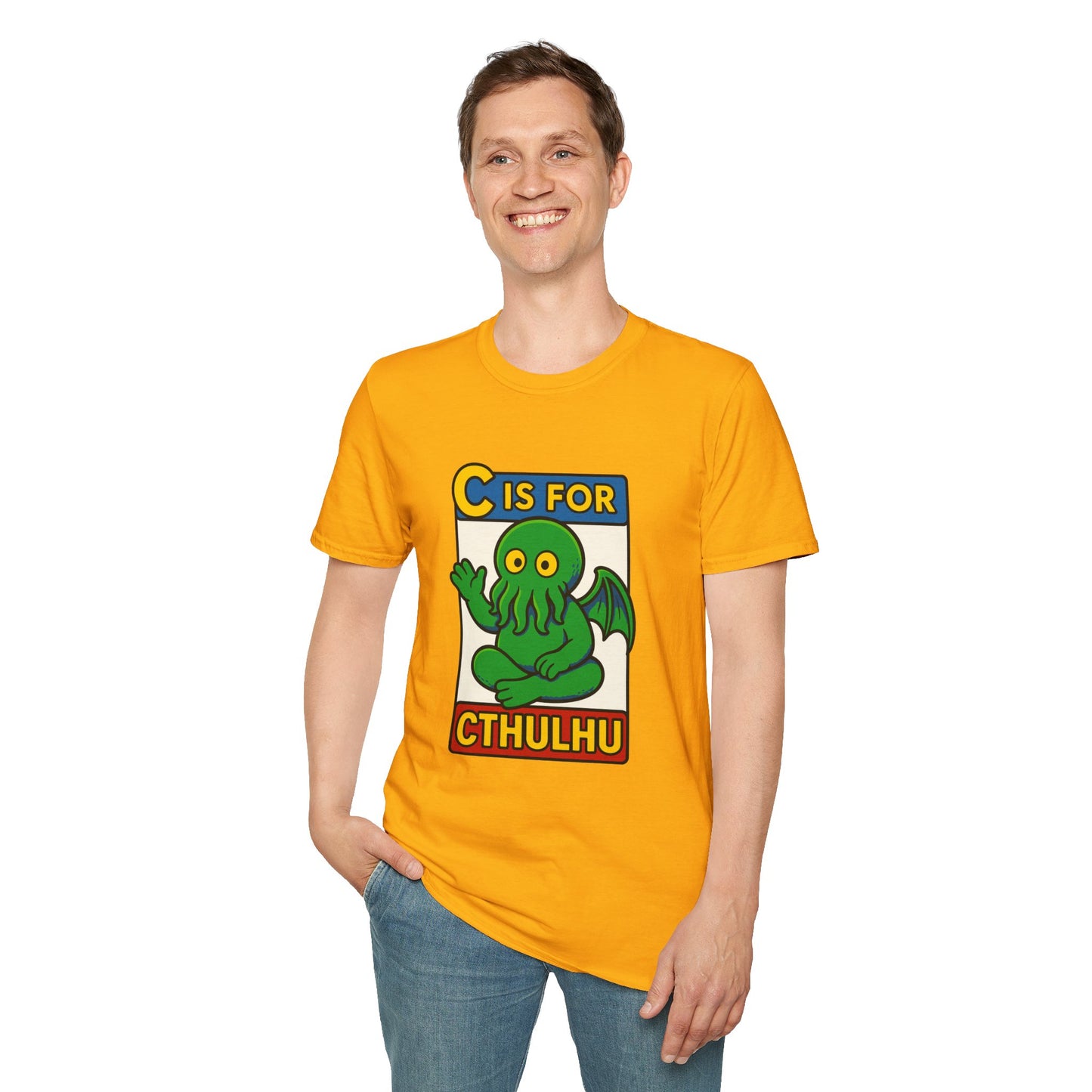 C is for Cthulhu Graphic Tee – Funny Cthulhu Shirt - WhimSpin - https://whimspin.com