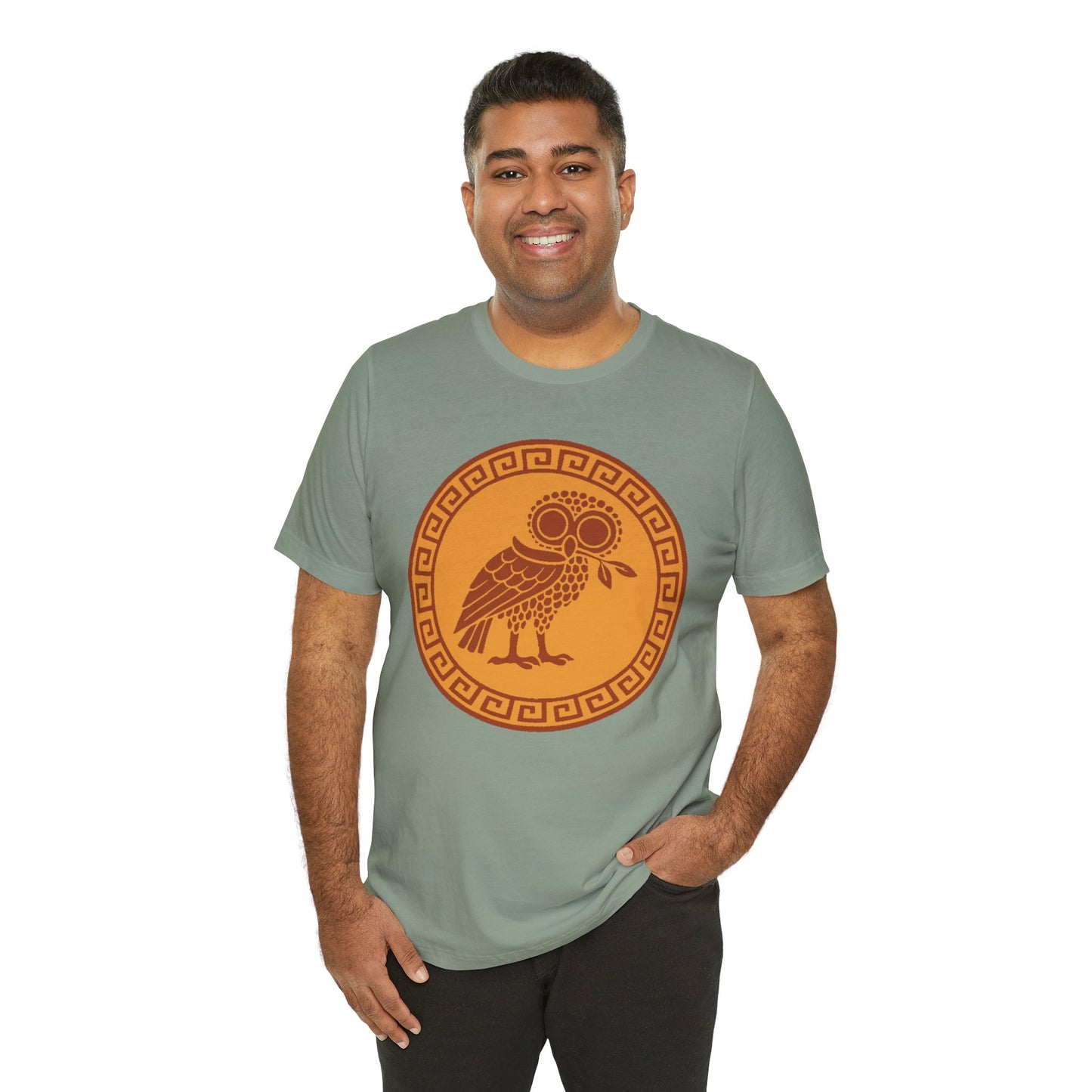 Athena’s Owl T-Shirt – Greek Mythology Bird Tee