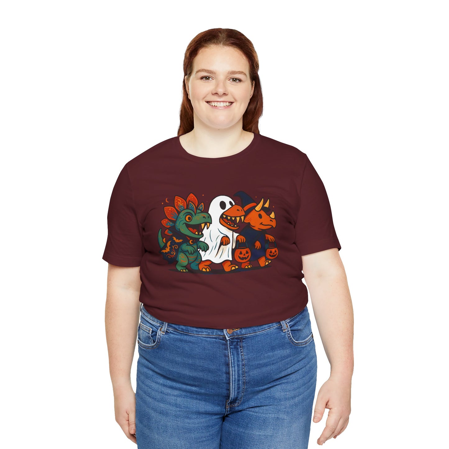 Halloween Dino Squad T-Shirt – Funny Trick-or-Treat Dinosaur Tee