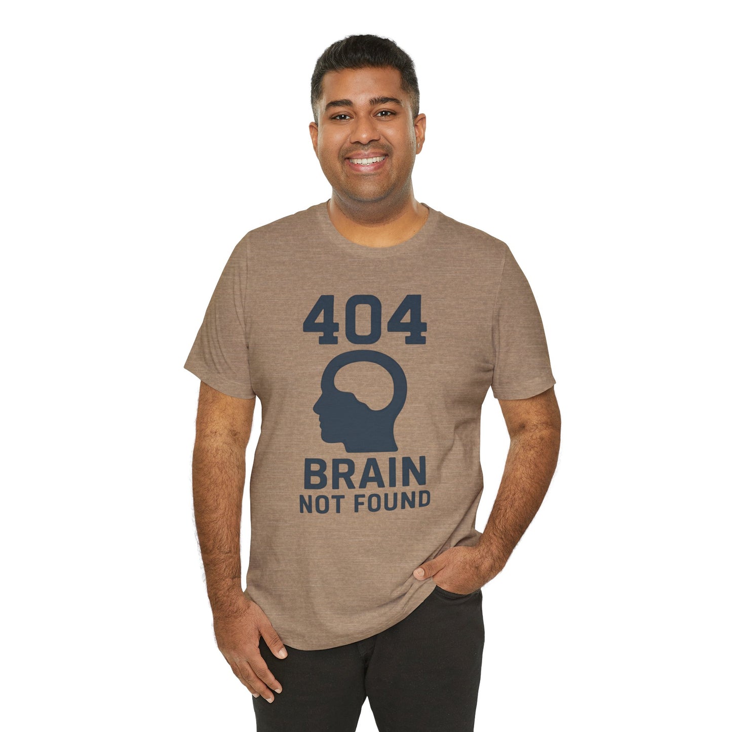 404 Brain Not Found T-Shirt – Techie Humor for Nerds & Geeks