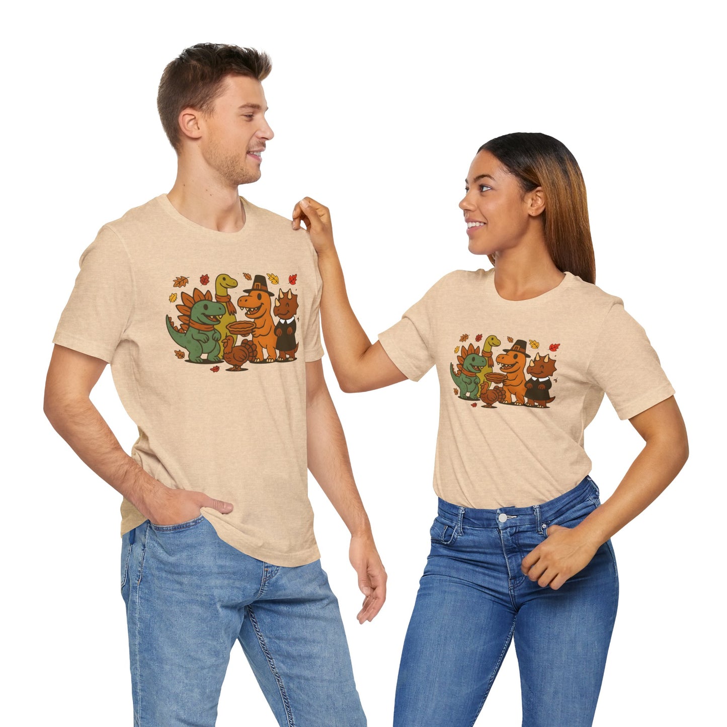Thanksgiving Dinosaur T-Shirt – Funny Dino Thanksgiving Tee
