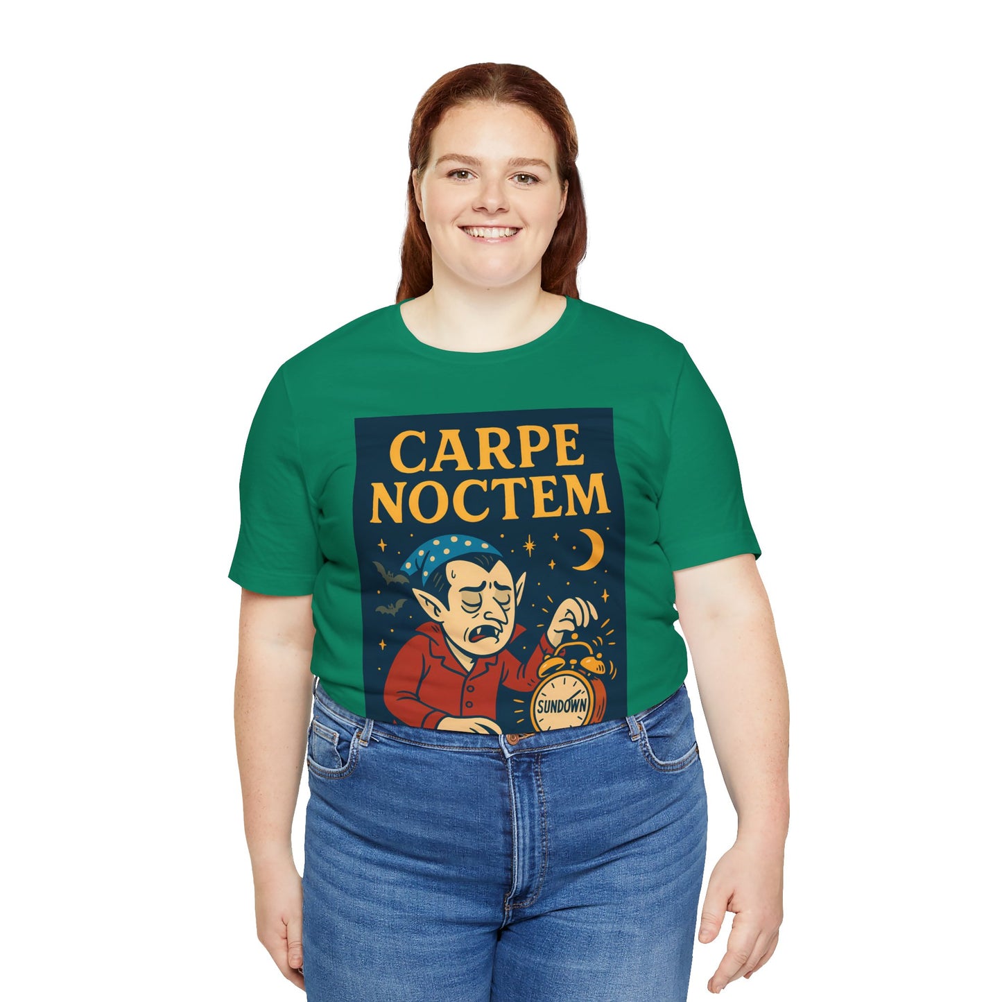 Carpe Noctem Vampire T-Shirt – Funny Halloween Tee for Night Owls