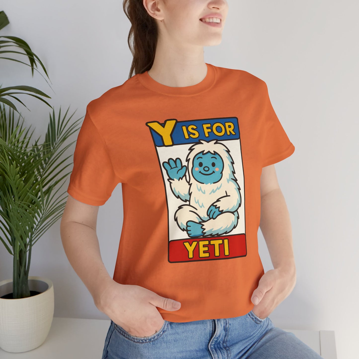 Y Is for Yeti T-Shirt – Cute Winter Monster Tee from the Monster Alphabet Series
