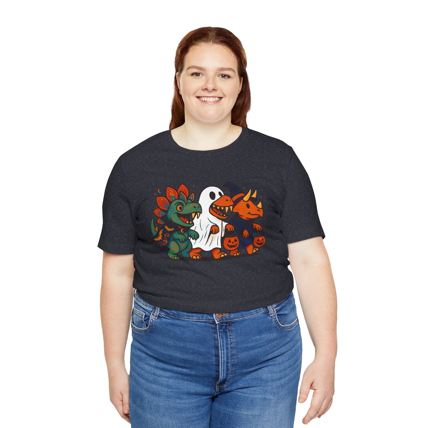 Halloween Dino Squad T-Shirt – Funny Trick-or-Treat Dinosaur Tee