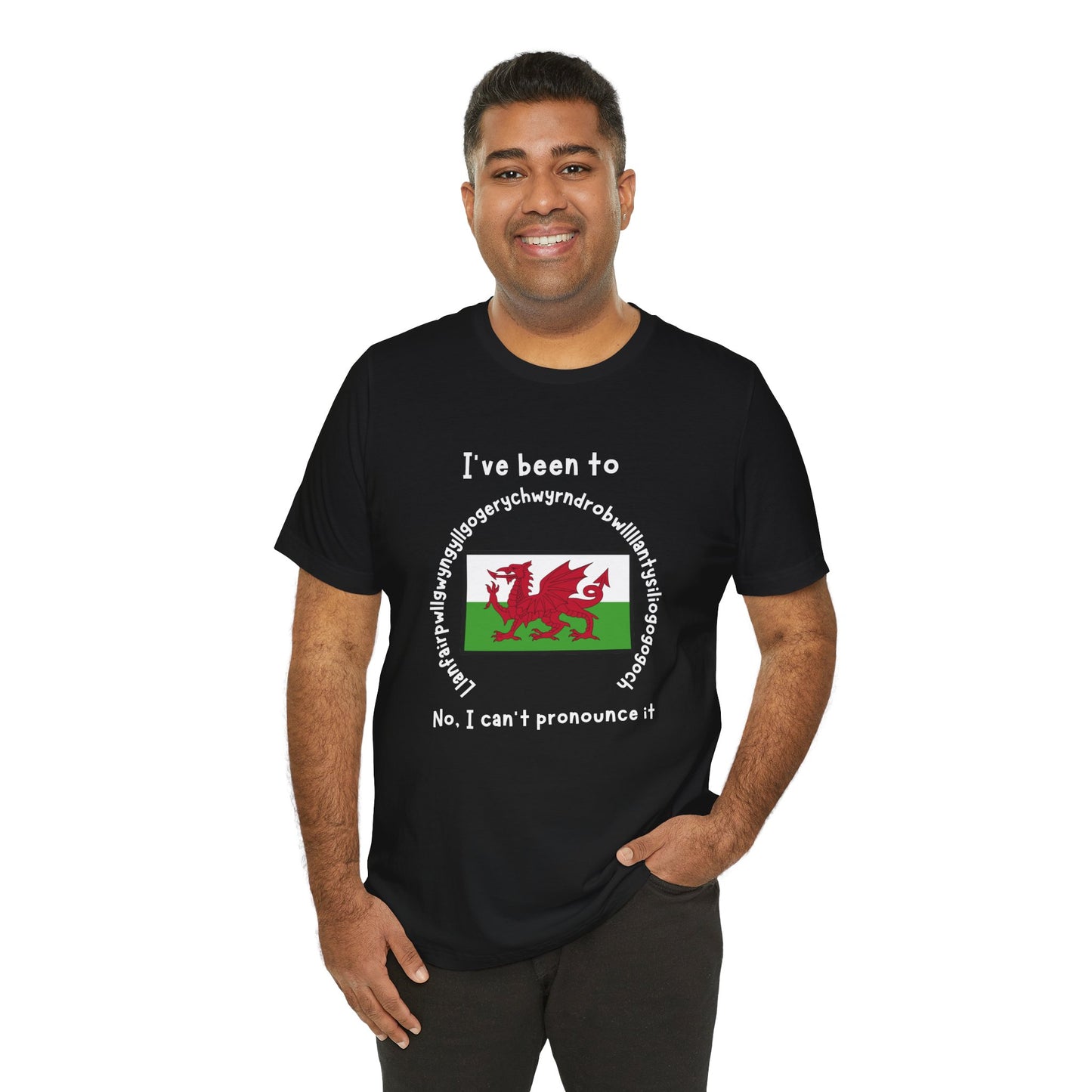 Llanfairpwllgwyngyllgogerychwyrndrobwllllantysiliogogogoch T-Shirt – Funny Wales Travel Merch