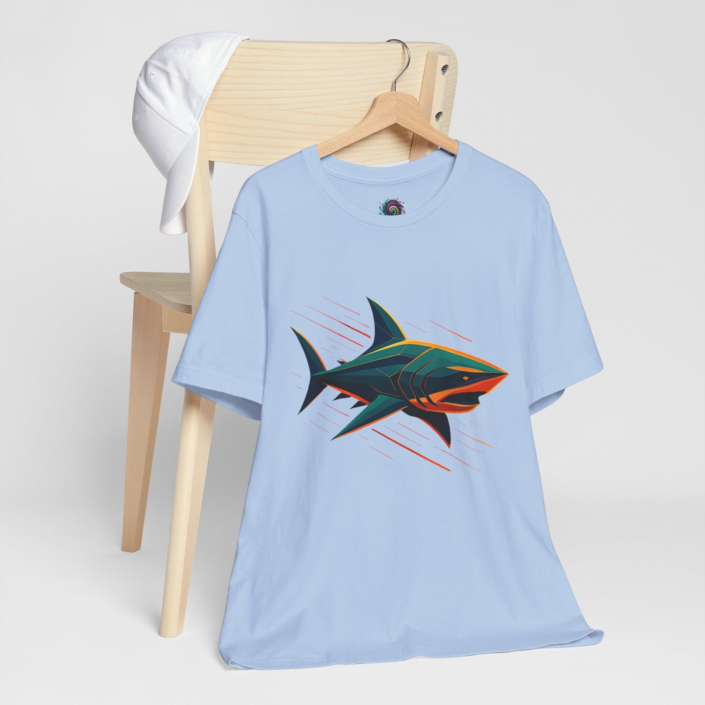 Electric Apex Shark T-Shirt – Bold Ocean Graphic Tee - WhimSpin - https://whimspin.com