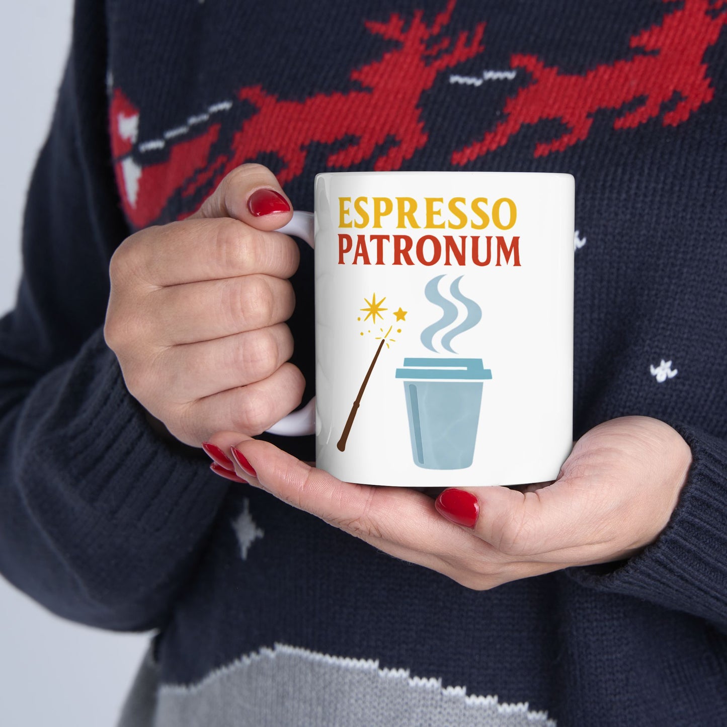 Espresso Patronum Coffee Mug – Funny Harry Potter Parody Gift for Coffee Lovers