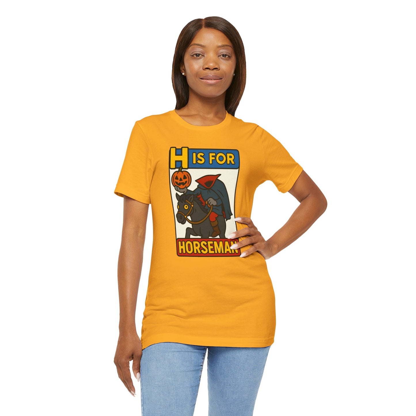 H Is for Horseman Shirt – Headless Horseman Halloween Tee