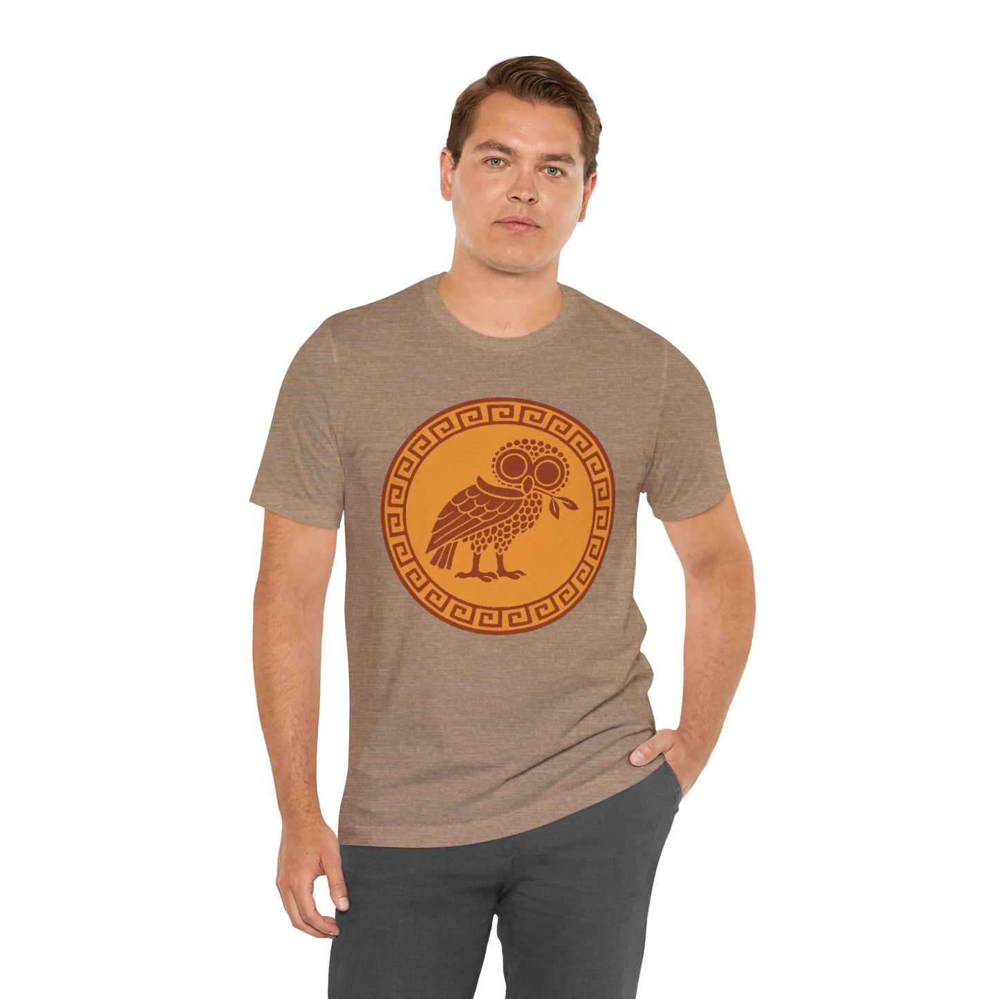 Athena’s Owl T-Shirt – Greek Mythology Bird Tee