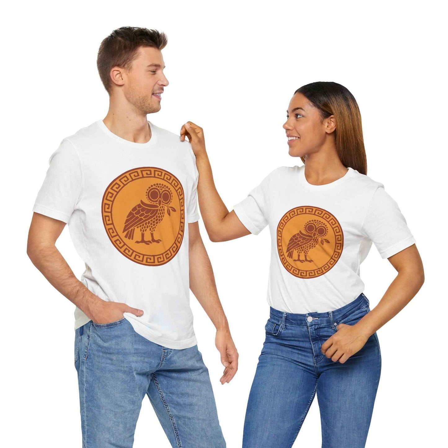 Athena’s Owl T-Shirt – Greek Mythology Bird Tee