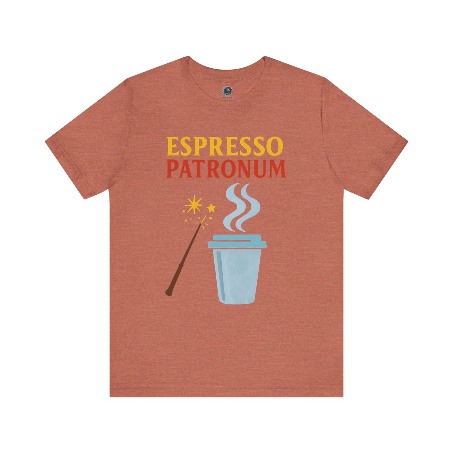 Espresso Patronum T-Shirt – Funny Coffee & Wizard Parody Tee