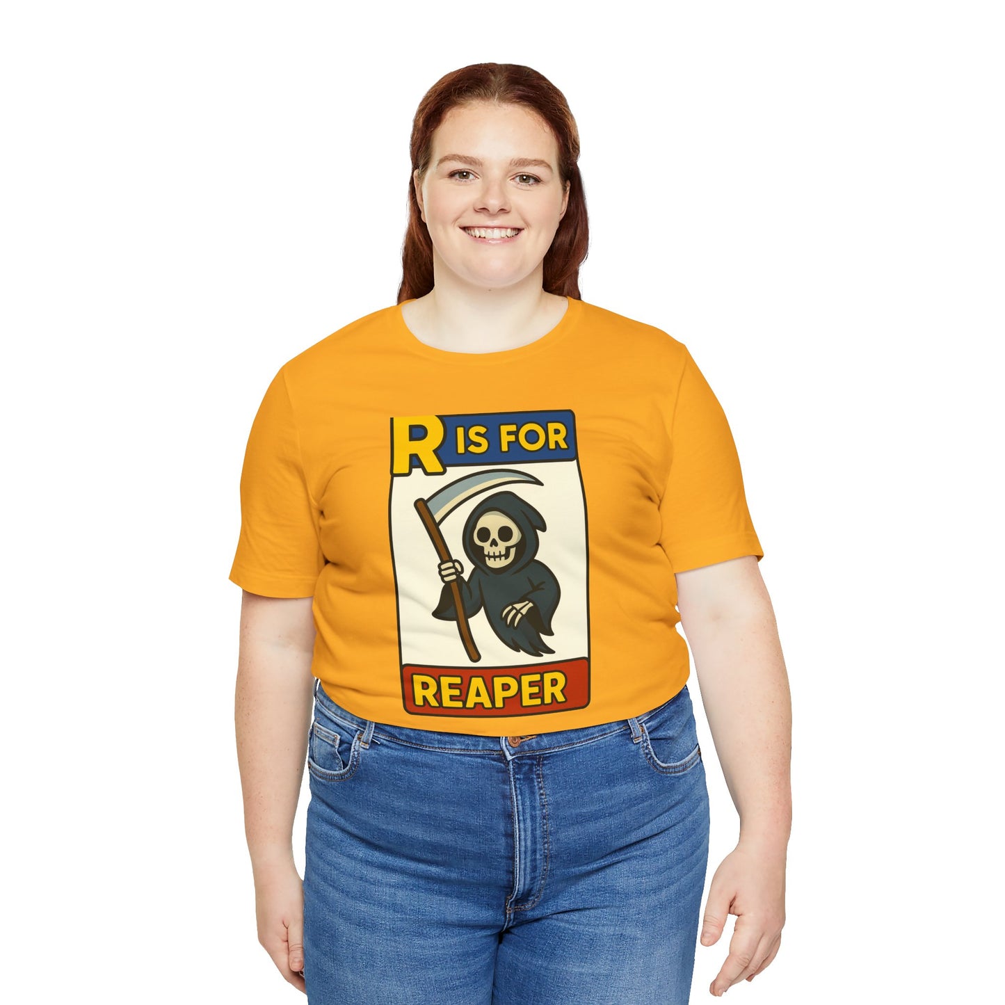 R Is for Reaper T-Shirt – Cute Grim Reaper Shirt from the Monster Alphabet Series