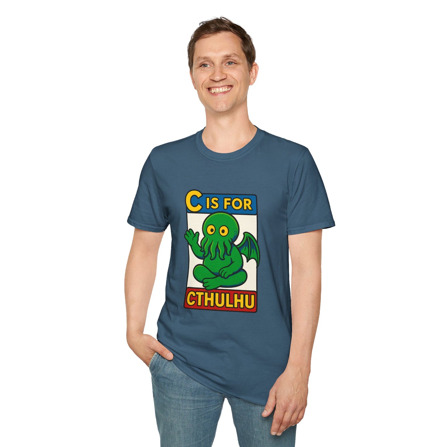 C is for Cthulhu Graphic Tee – Funny Cthulhu Shirt - WhimSpin - https://whimspin.com