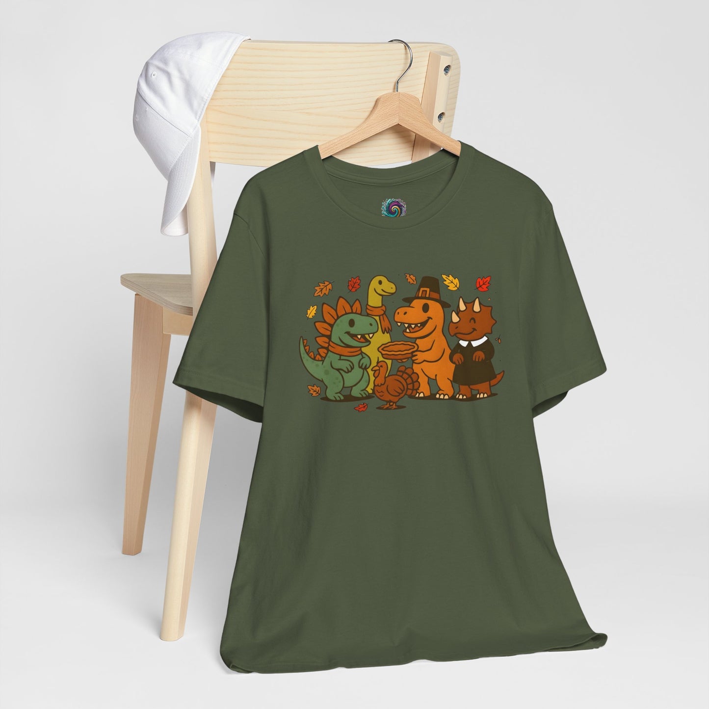 Thanksgiving Dinosaur T-Shirt – Funny Dino Thanksgiving Tee