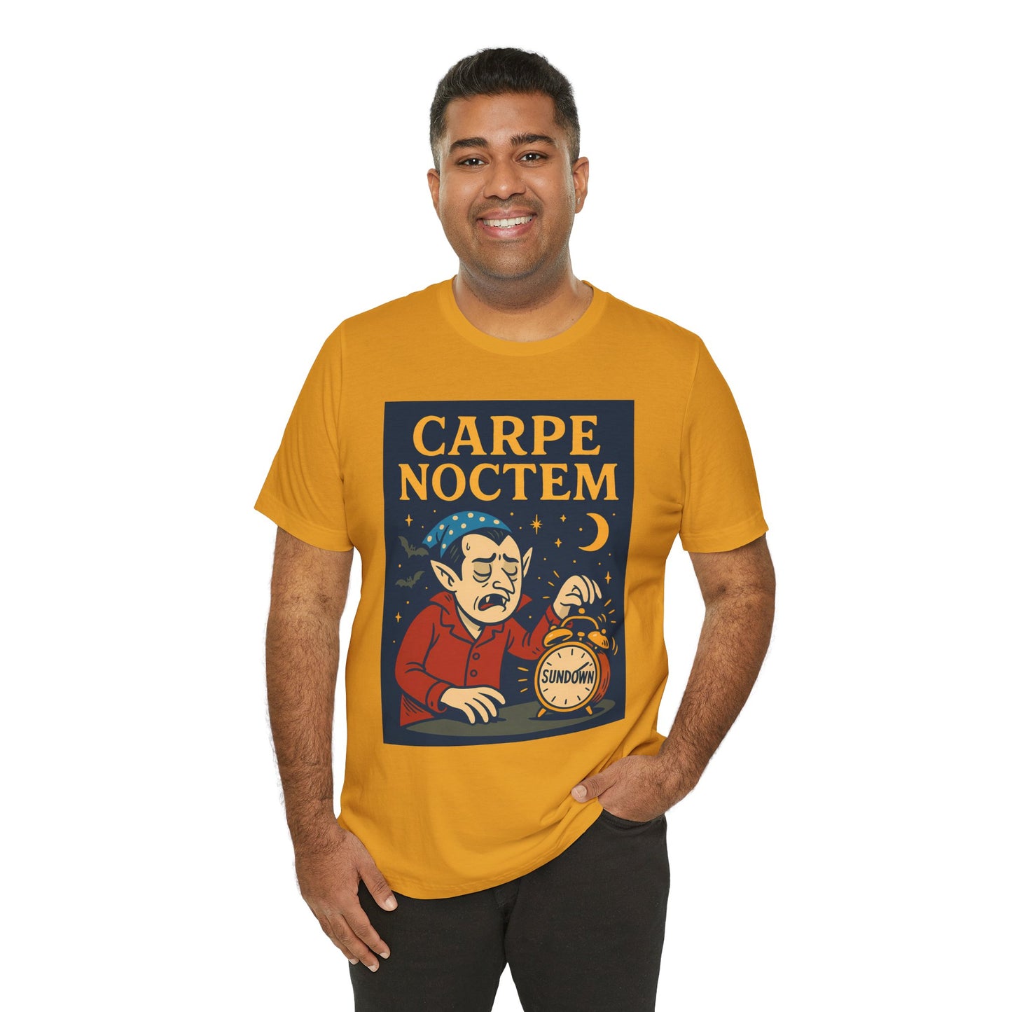 Carpe Noctem Vampire T-Shirt – Funny Halloween Tee for Night Owls