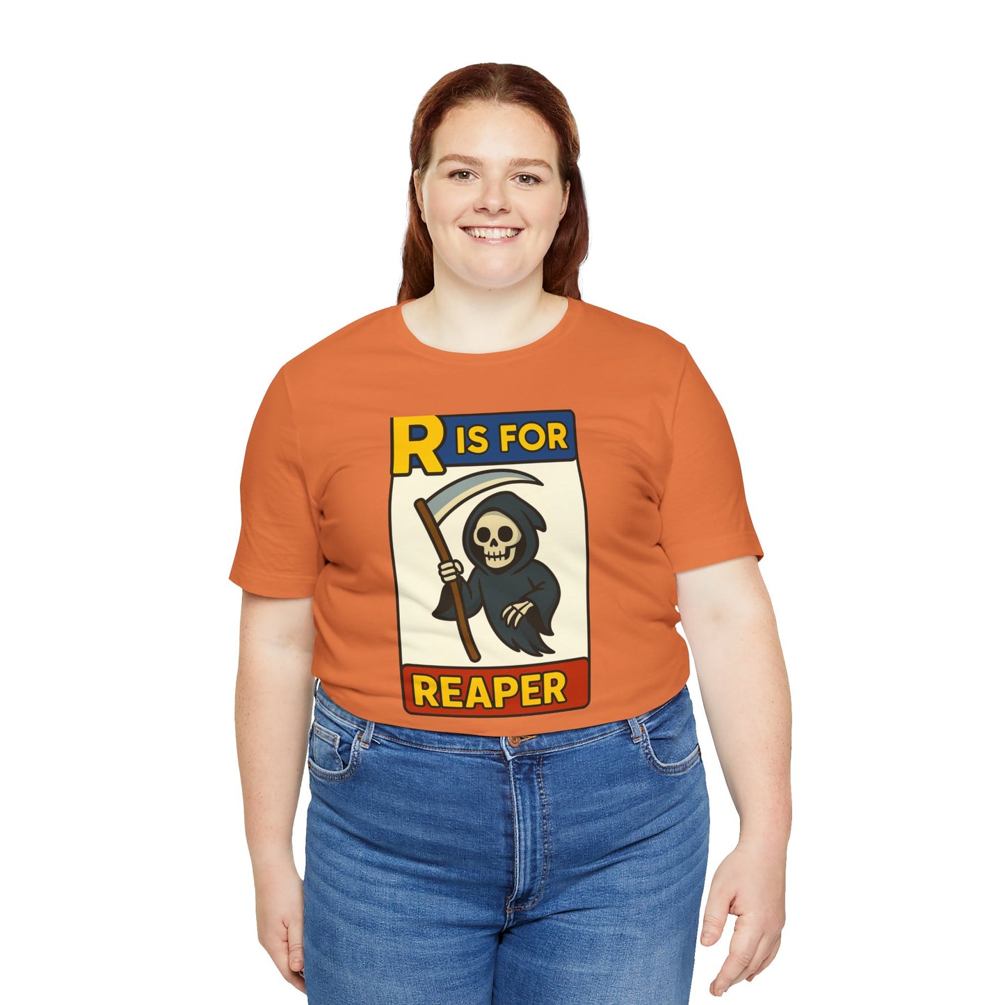 R Is for Reaper T-Shirt – Cute Grim Reaper Shirt from the Monster Alphabet Series