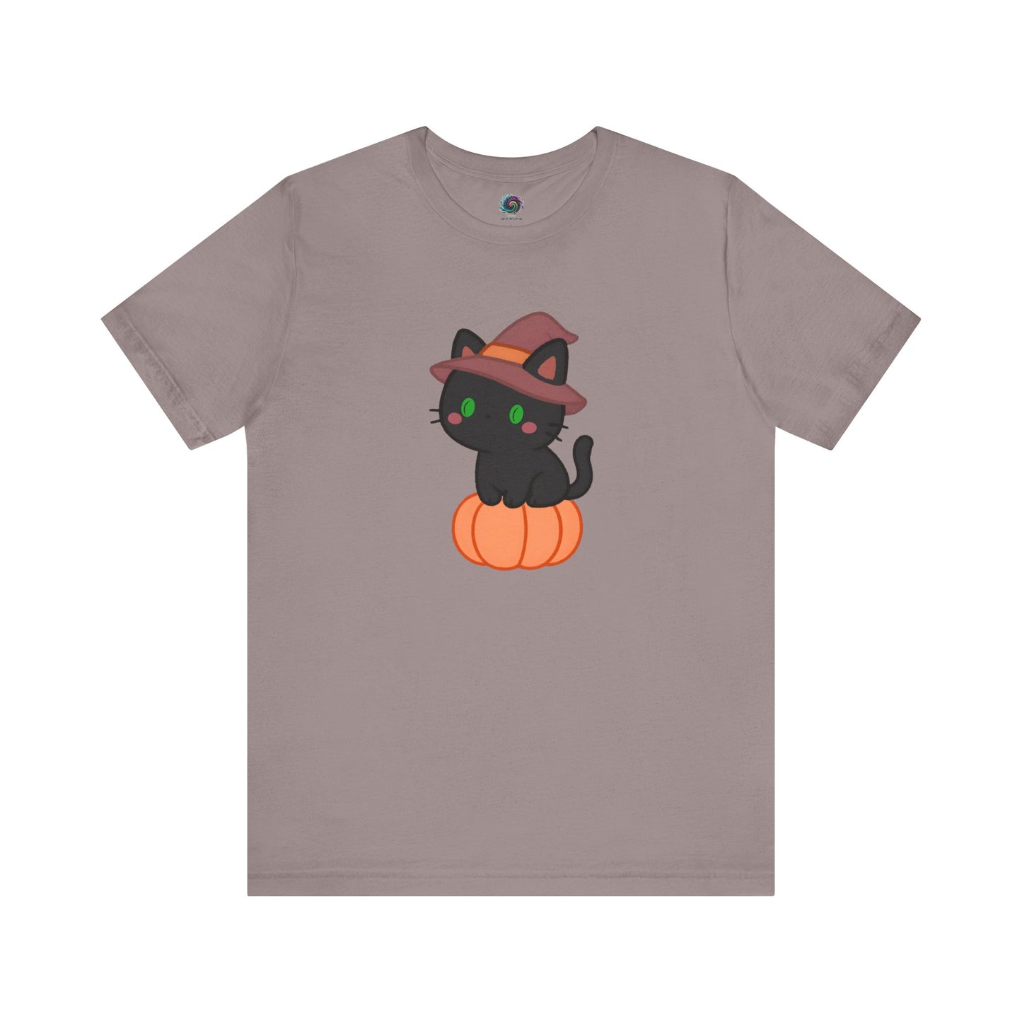 Halloween Cat Shirt – Cute Cat on a Pumpkin Graphic Tee