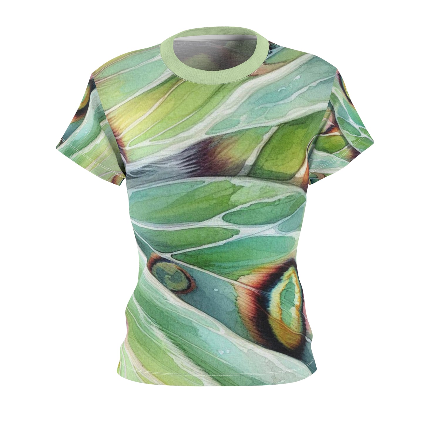 Luna Moth Wing T-Shirt – All-Over Print Nature-Inspired Tee