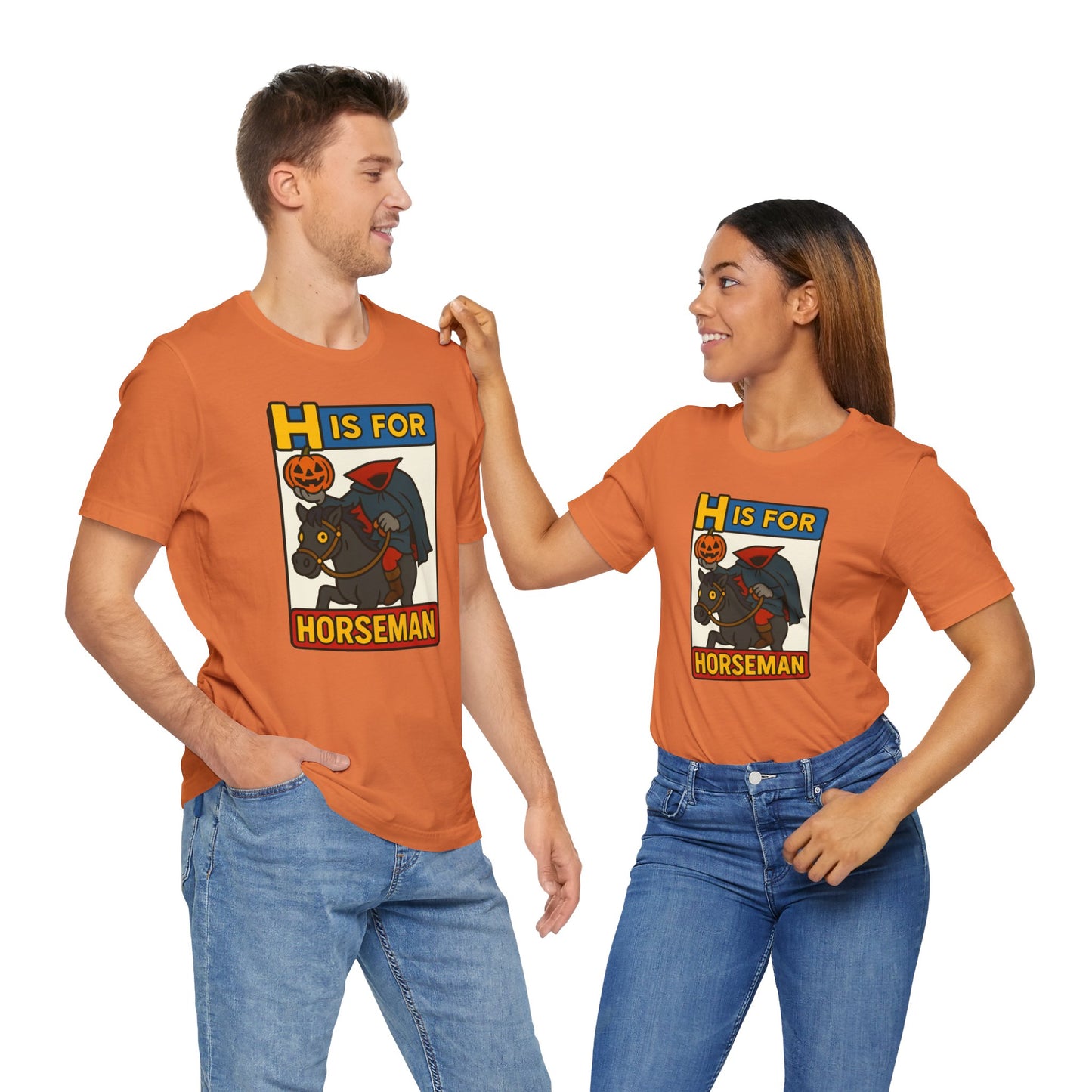 H Is for Horseman Shirt – Headless Horseman Halloween Tee