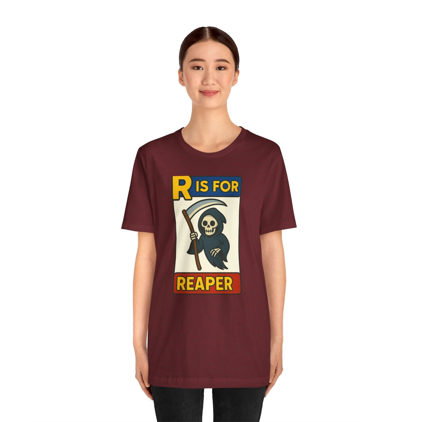 R Is for Reaper T-Shirt – Cute Grim Reaper Shirt from the Monster Alphabet Series