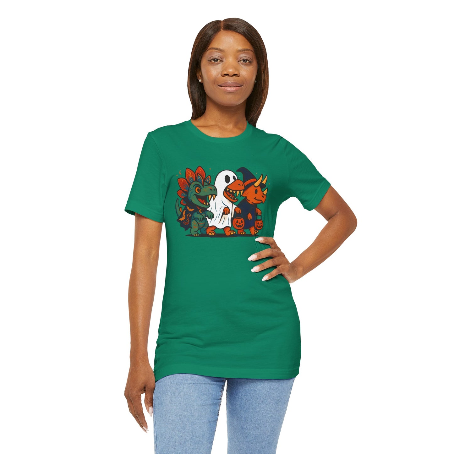 Halloween Dino Squad T-Shirt – Funny Trick-or-Treat Dinosaur Tee
