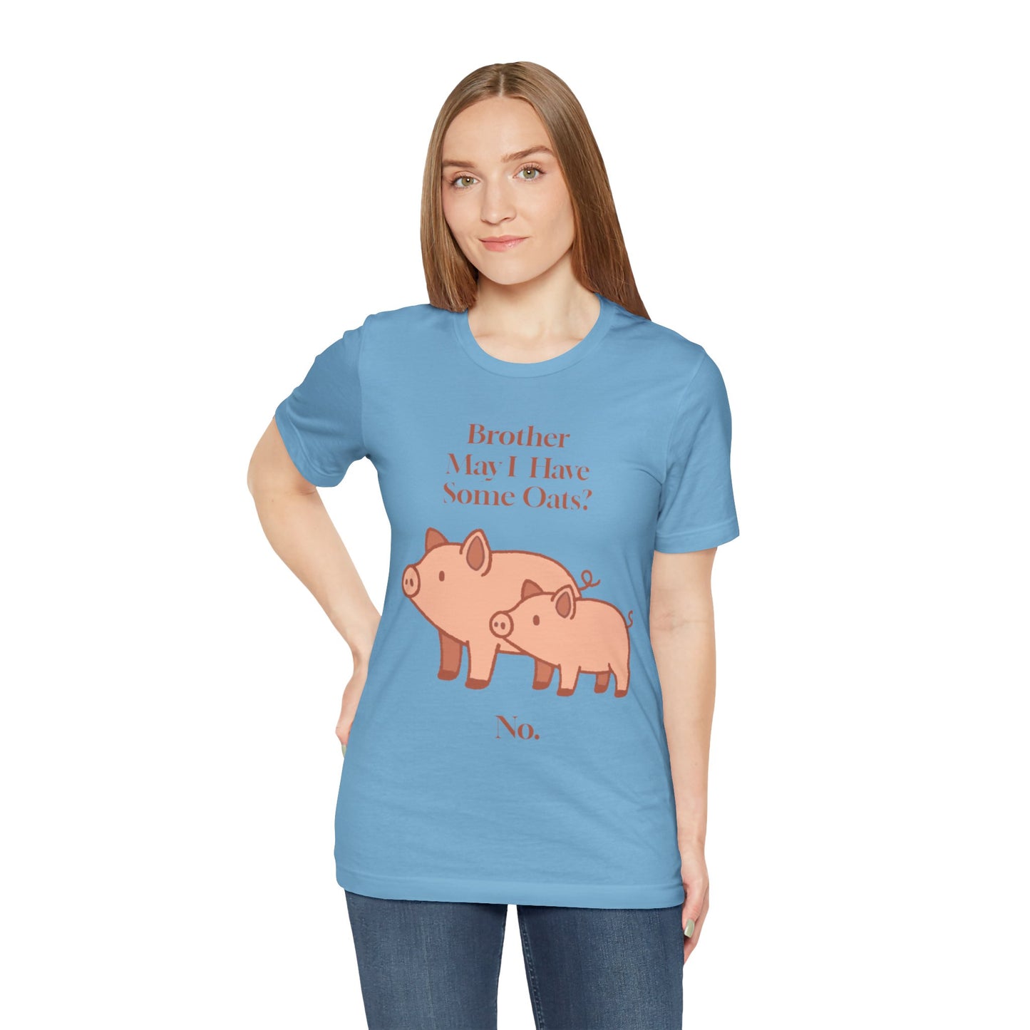 Brother May I Have Some Oats T-Shirt – Funny Viral Pig Meme Tee