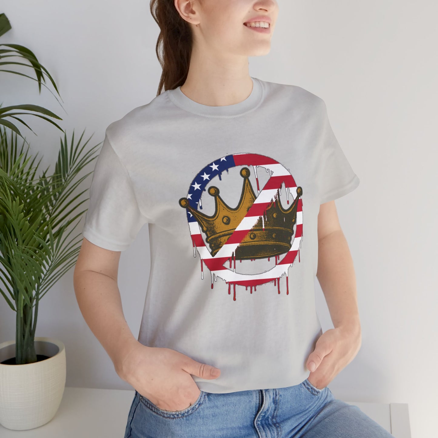 No Kings Protest T-Shirt – Anti-Authoritarian Democracy Graphic Tee