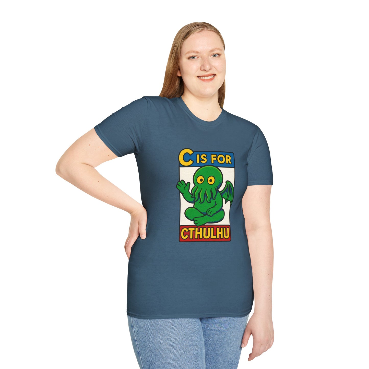 C is for Cthulhu Graphic Tee – Funny Cthulhu Shirt - WhimSpin - https://whimspin.com
