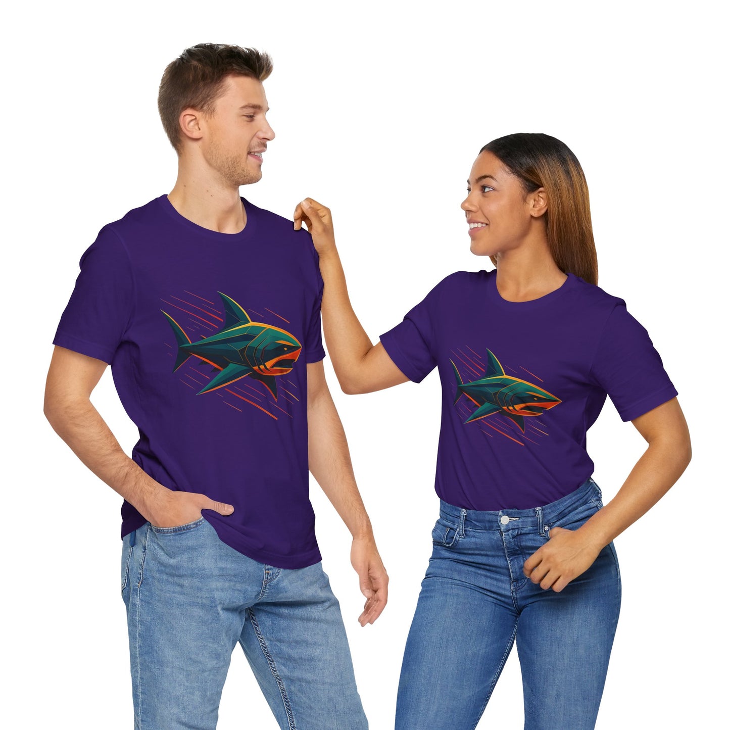 Electric Apex Shark T-Shirt – Bold Ocean Graphic Tee - WhimSpin - https://whimspin.com