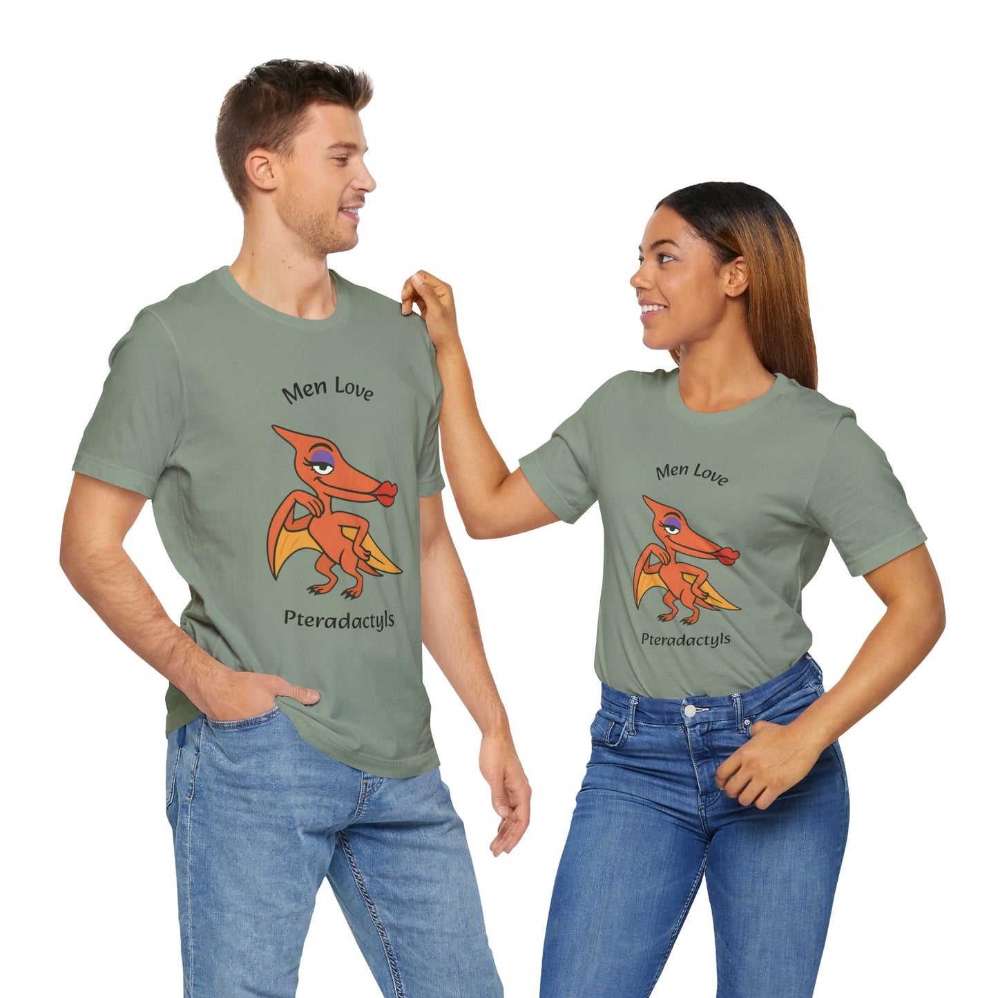 Men Love Pterodactyls Tee – Funny Dinosaur Graphic Shirt - WhimSpin - https://whimspin.com
