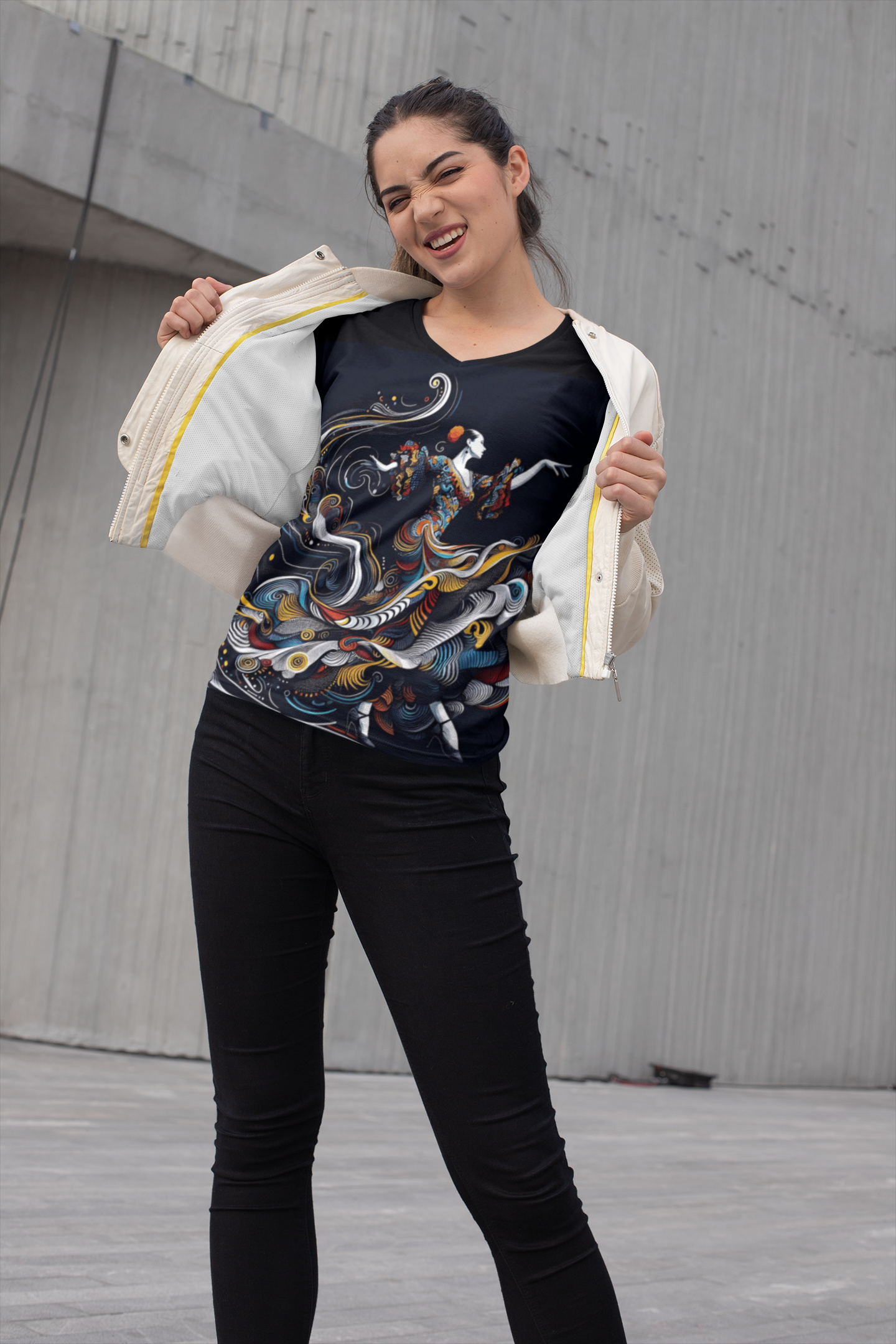 Flamenco Dancer All Over Print Shirt– Bold Spanish Art Tee