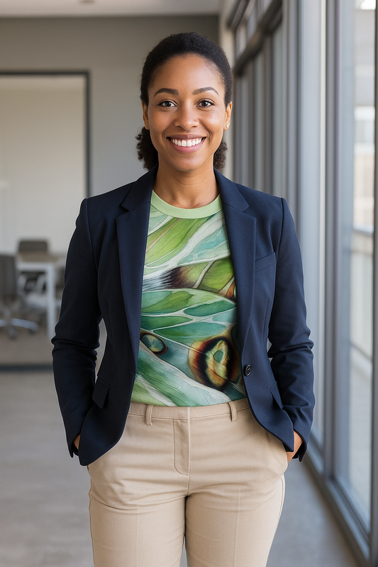 Luna Moth Wing T-Shirt – All-Over Print Nature-Inspired Tee